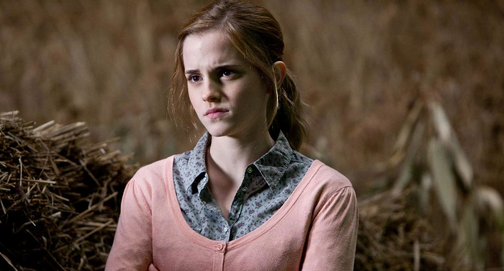 Emma Watson interpretando a Hermione en la saga Harry Potter