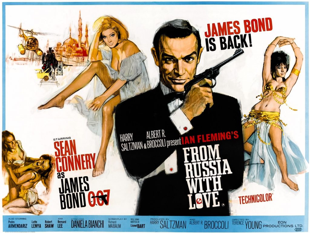 Cartel de la película de James Bond Desde Rusia con Amor