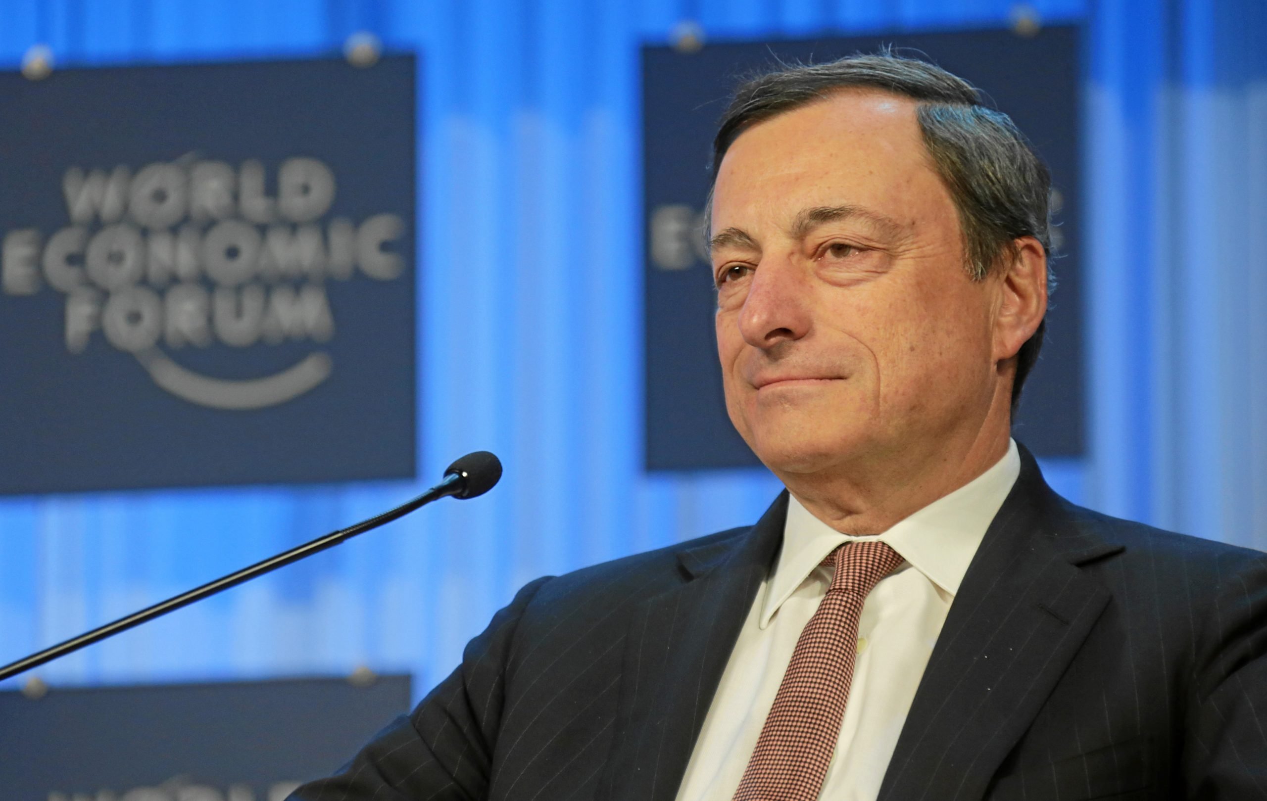 Mario Draghi en una convención