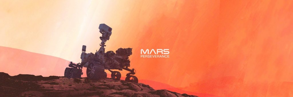 Cartel promocional de la misión Mars 2020