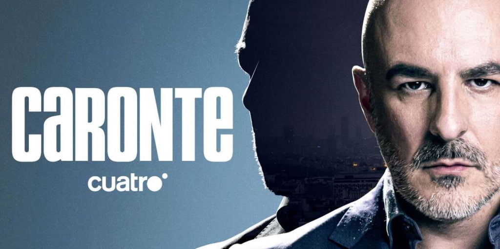 Roberto Álamo en el cartel promocional de la serie Caronte