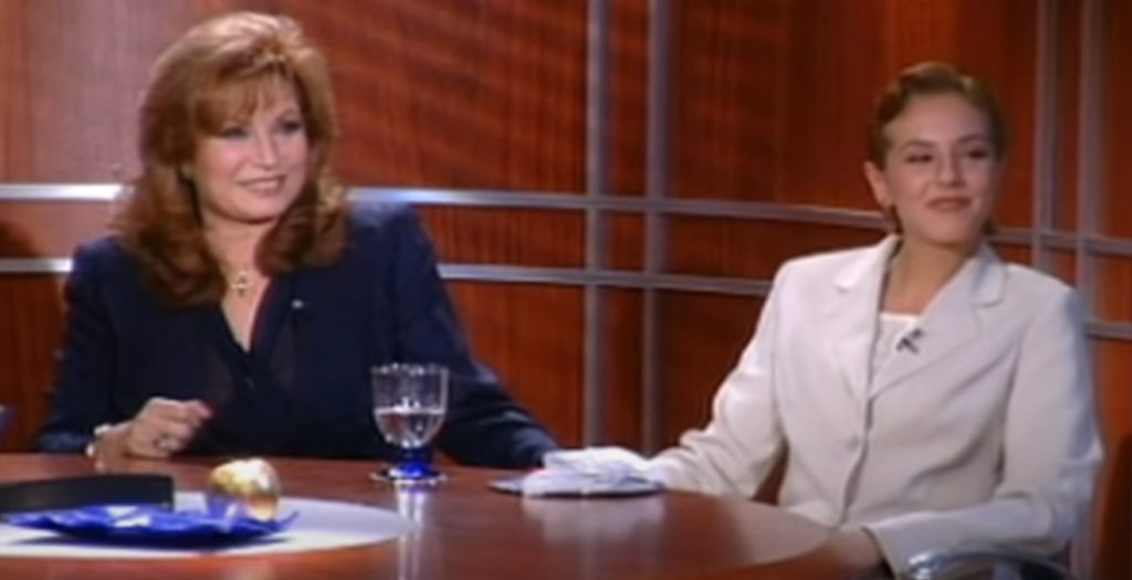 Rocío Jurado con su hija Rocío Carrasco en una entrevista