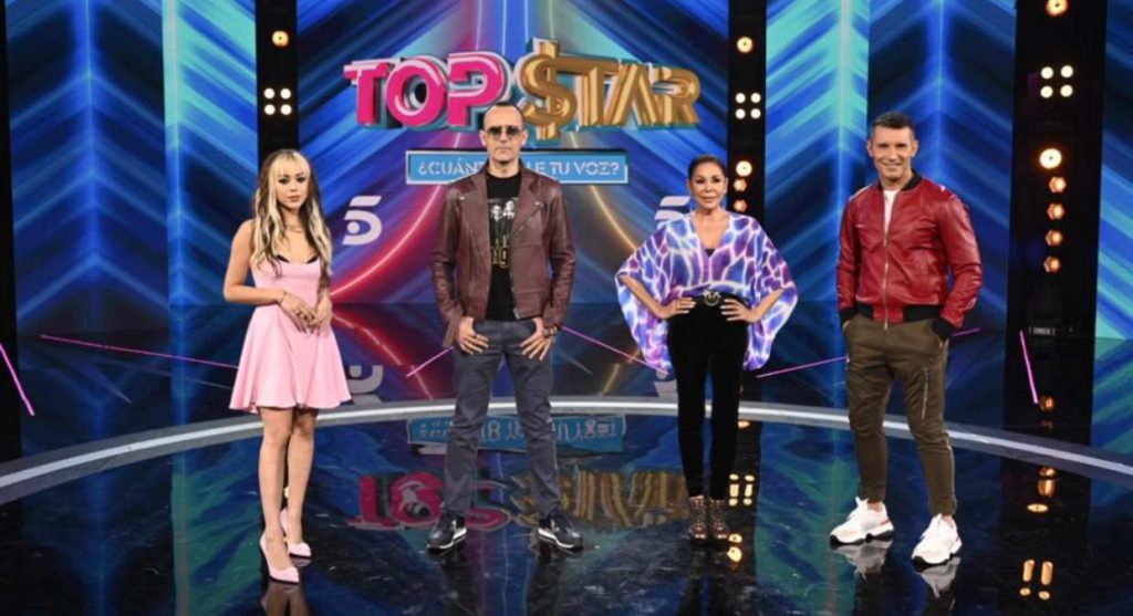 Jesús Vázquez y los mentores del concurso Top Star