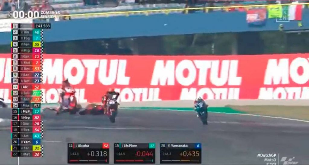 Rossi atropella a Acosta en Moto 3
