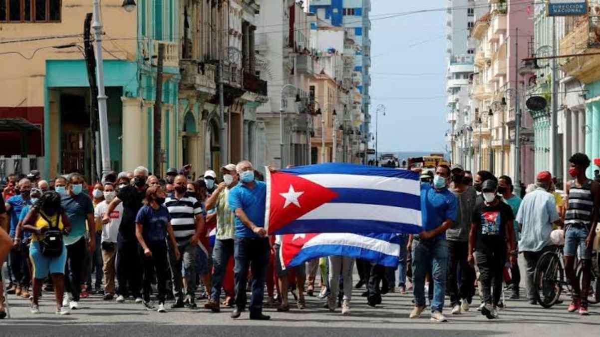 Protesta en Cuba