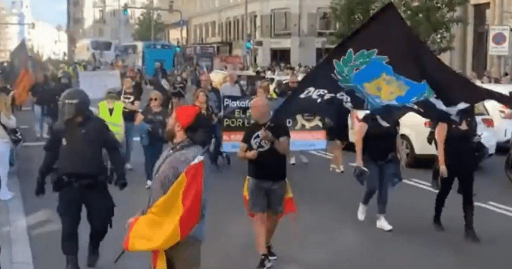 marcia anti-LGBTQ+ en Madrid