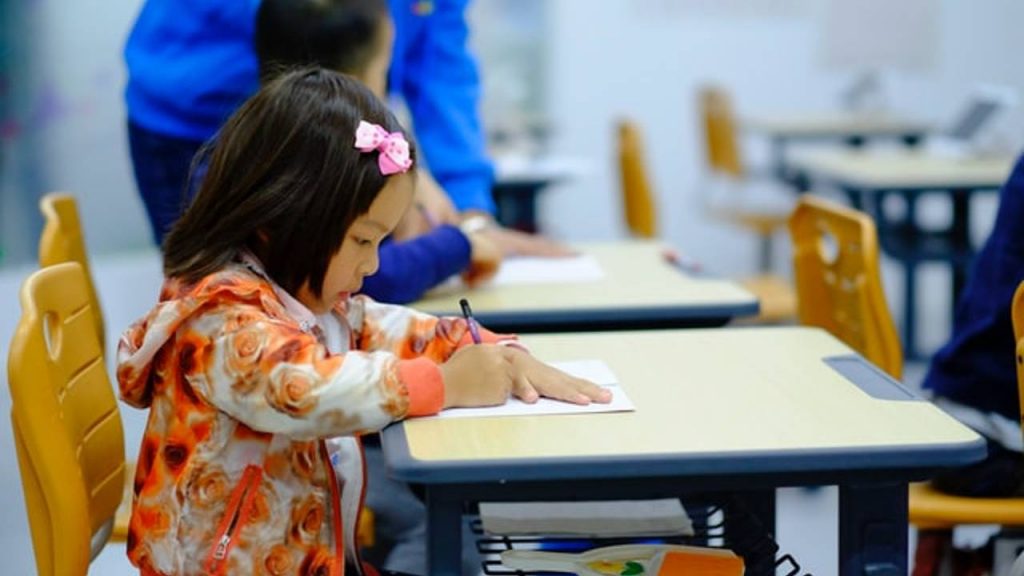 una estudiante china