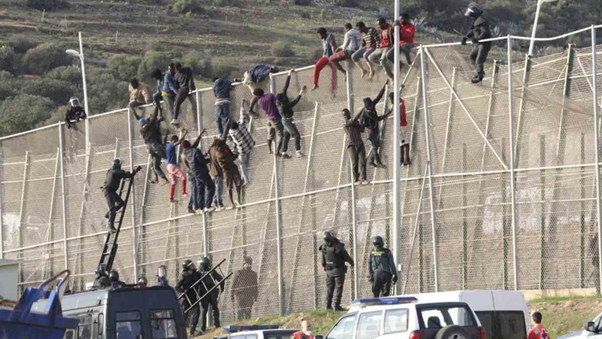 Salto valla de Melilla