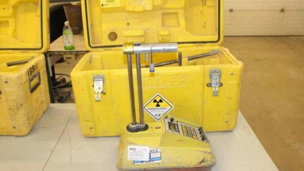 Caja robada con material radioactivo