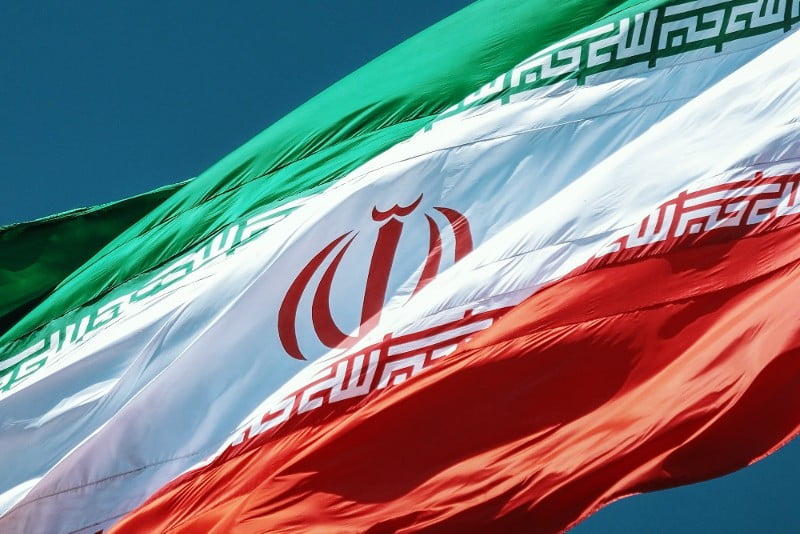 La bandera de Iran - Los disturbios en Irán