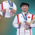París 2024, ¿Por qué una atleta china mostró la bandera de España junto a su medalla de plata?